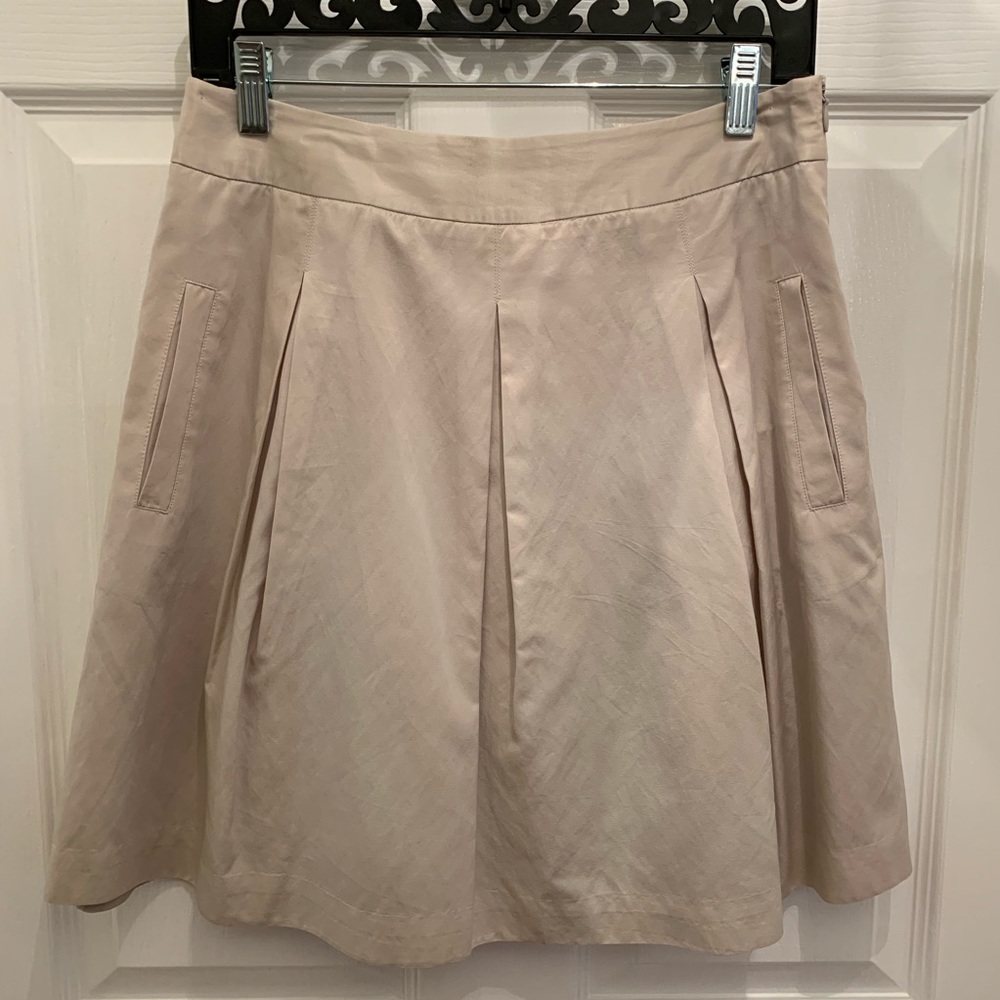 BCBGMAXAZRIA Sateen Pleated Skirt 2